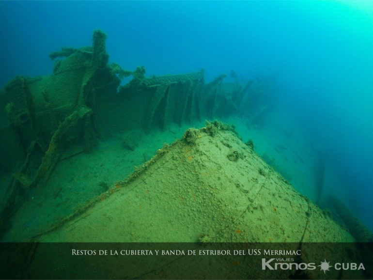 COAL SHIP USS MERRIMAC - Scuba Diving in Wrecks of the Hispanic - Cuban and North American War of 1898. "COAL SHIP USS MERRIMAC".