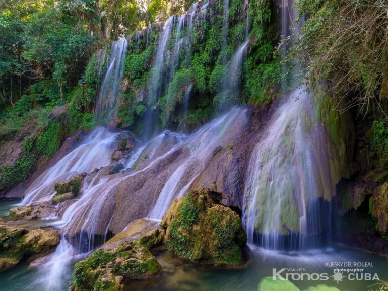 Natural pool at El Nicho Water Falls, Topes de Collantes natural park. - Excursión Jeep Safari "Nature Tour Nicho - Cienfuegos"