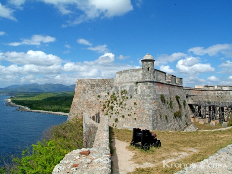 San Pedro de la Roca del Morro fortress panoramic view, Santiago de Cuba city - "Walking Tour Santiago de Cuba City"