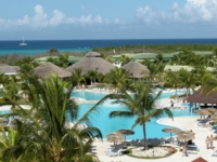 Panoramic pool view