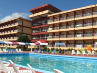 Panoramic hotel & pool view