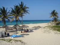 Panoramic beach view