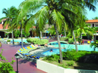 Panoramic hotel & pool view