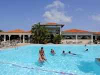 Panoramic hotel & pool view