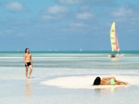 Panoramic beach view