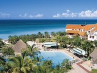 Panoramic hotel & pool view