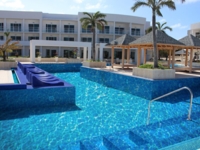 Panoramic hotel & pool view