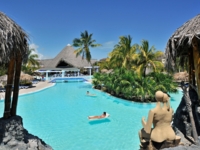 Panoramic hotel & pool view