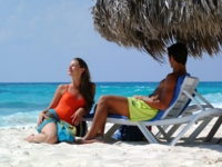 Panoramic beach view