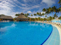 Hotel's pool panoramic view