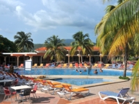 Panoramic hotel & pool view