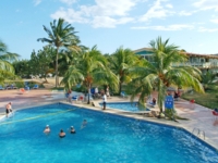 Panoramic pool view