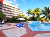 Panoramic hotel & pool view