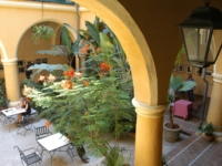 Inside patio view