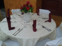 Hotel`s special dinner details