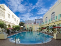 Panoramic pool view