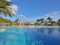 Panoramic hotel & pool view