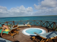 Beachfront jacuzzi