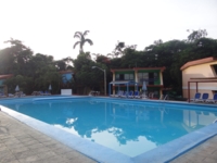 Panoramic hotel & pool view