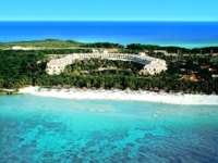 Panoramic aereal Sol Palmeras hotel & beach view