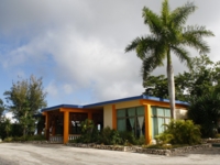 Panoramic villa entrance view