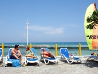 Panoramic beach view