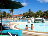 Panoramic hotel & pool view