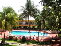 Panoramic hotel & pool view