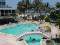 Panoramic pool view