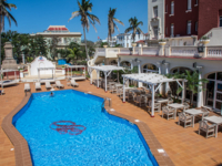 Hotel's pool panoramic view