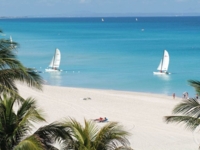 Panoramic beach view