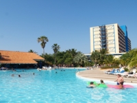 Panoramic hotel & pool view