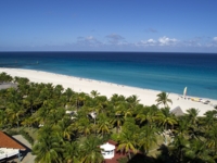 Panoramic beach view