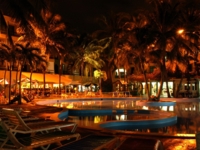 Panoramic hotel & pool view