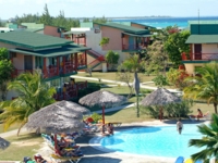 Panoramic hotel & pool view