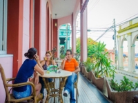 Hotel terrace view