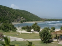 Beach and mountain view