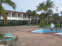 Panoramic hotel & pool view