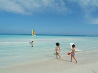 Childrens at the beach