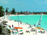 Panoramic beach view