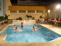 Water ballet at the pool