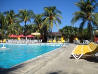 Panoramic hotel & pool view