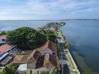 Aereal Punta Gorda and Cienfuegos bay view