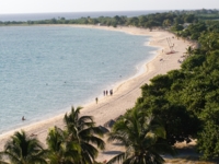 Panoramic beach view