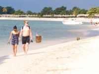 Panoramic beach view