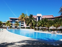 Panoramic hotel & pool view