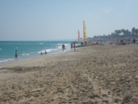 Panoramic Santa María beach view