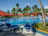 Hotel's pool panoramic view