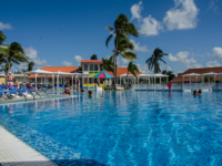 Hotel's pool panoramic view