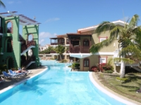 Panoramic hotel & pool view